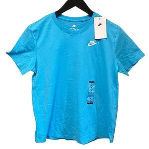 NWT - The Nike Tee Medium light blue swoosh logo